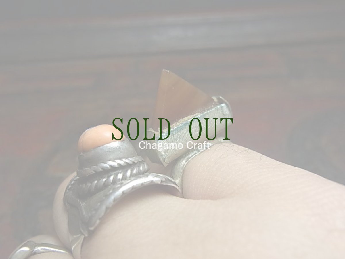 画像6: タンフォーク・トゥアレグ族 ・カーネリアン付きシルバーリング（Old　Tuareg silver ring with carnelian ,Tanfouk　）アンティーク (6)