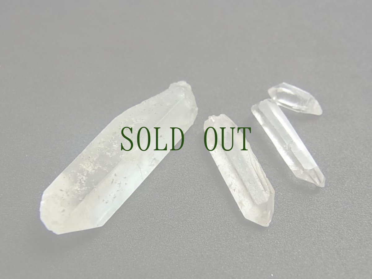 画像2: レムリアの叡智、レムリアンシードのポイントクリスタル（水晶）・4個セット (2)