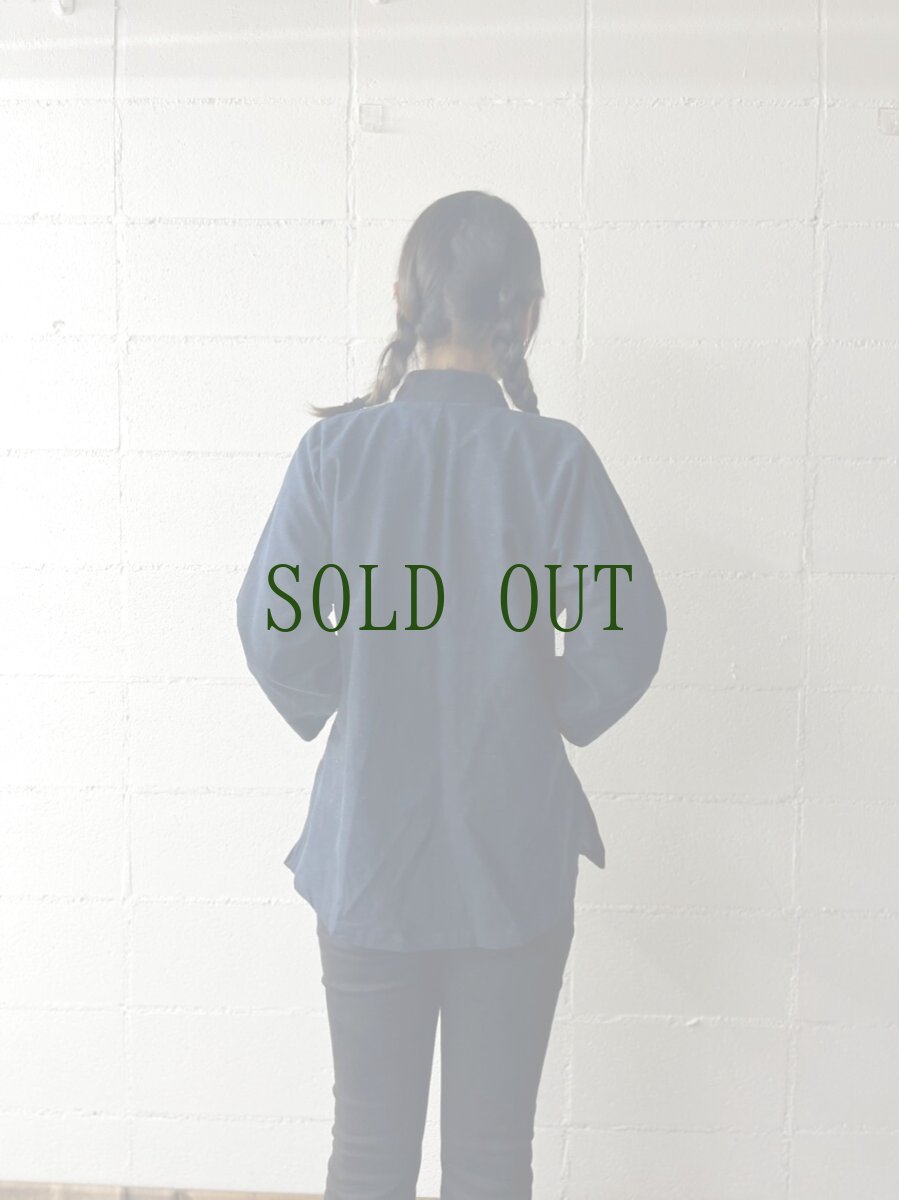 画像10: 本藍染　マオカラー・カンフージャケット　貴州省ミャオ族　手紬手織りビンテージ木綿　 (10)