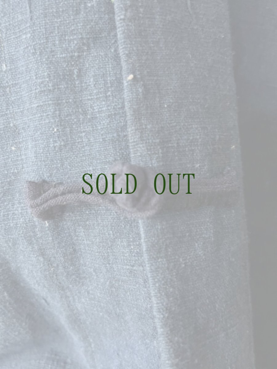 画像14: 本藍染　マオカラー・カンフージャケット　貴州省ミャオ族　手紬手織りビンテージ木綿　 (14)