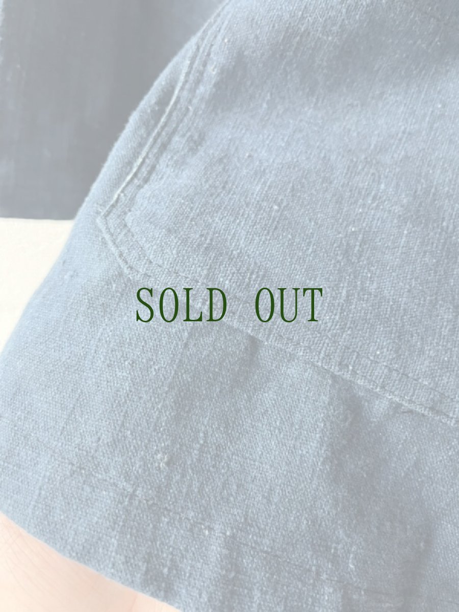 画像13: 本藍染　マオカラー・カンフージャケット　貴州省ミャオ族　手紬手織りビンテージ木綿　 (13)