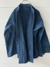 画像9: 本藍染　マオカラー・カンフージャケット　貴州省ミャオ族　手紬手織りビンテージ木綿　 (9)