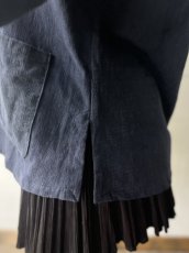画像4: 本藍染　マオカラー・カンフージャケット　貴州省ミャオ族　手紬手織りビンテージ木綿　 (4)