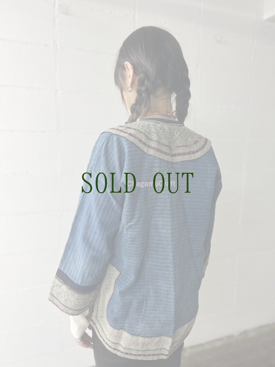 画像17: 雲南省麻栗坡　彝族（イ族・白倮人）·（Malipo Bai luo YI ）上衣（アンティーク・コレクション） (17)