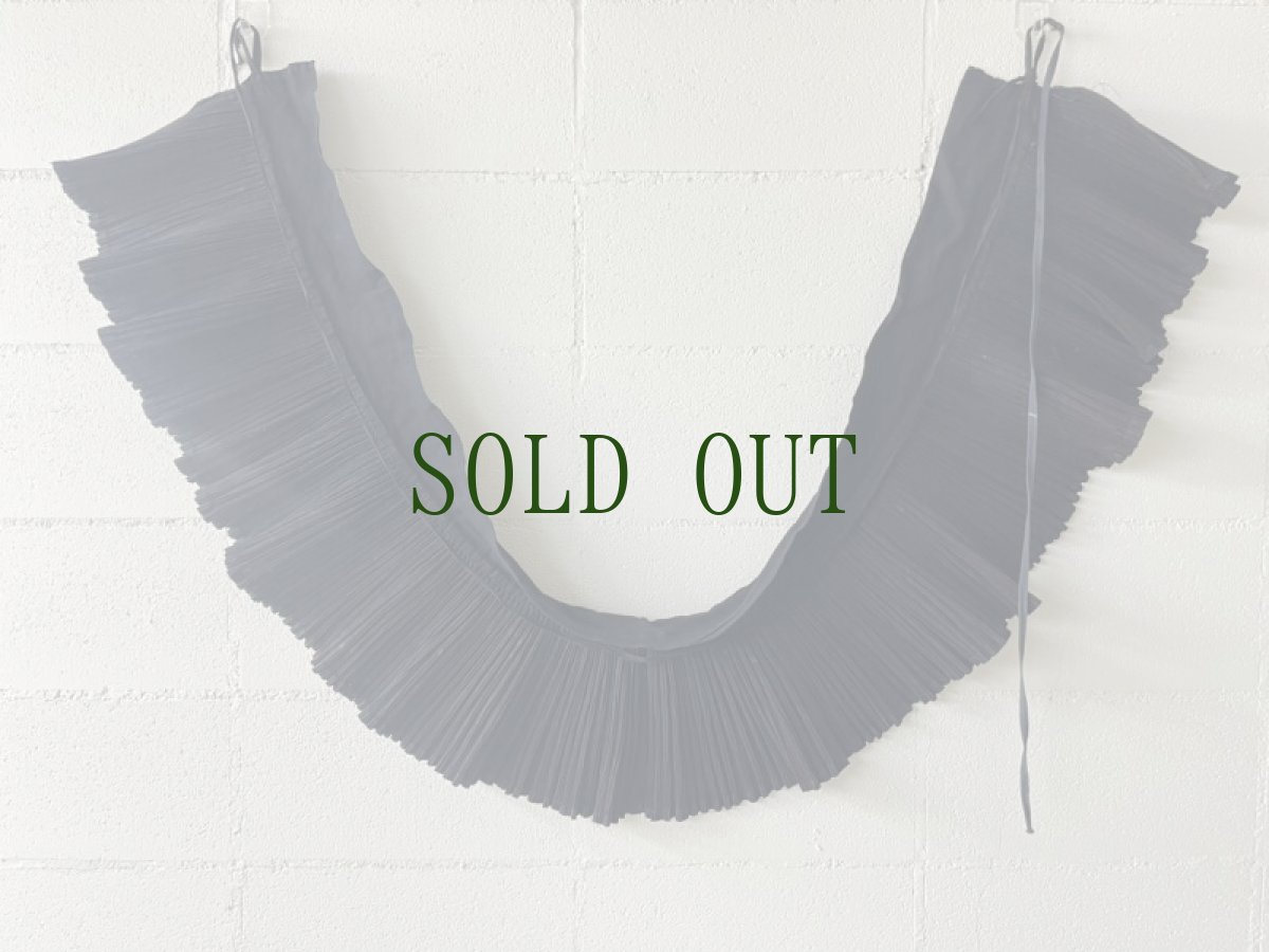 画像7: 雷山苗族（lei shan ミャオ族）　藍染プリーツ巻きショートスカート（チュチュ）ビンテージ (7)