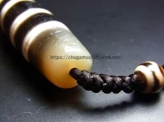 画像5: ジービーズ・チベット天珠　(Tibetan dzi beads)　七線珠の首飾り (5)