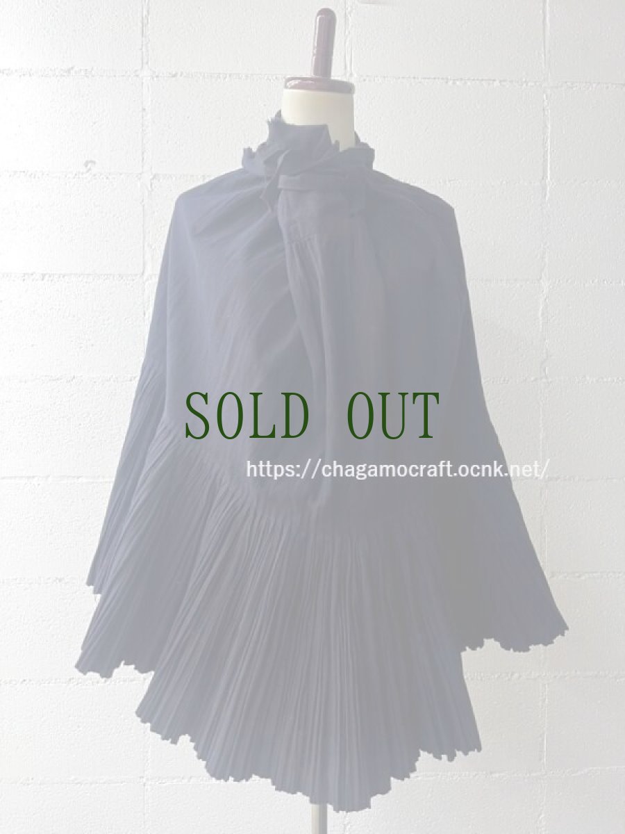 画像3: 貴州省`黔東・苗族(ミャオ族)　木綿・藍染プリーツスカート　（ビンテージ） (3)