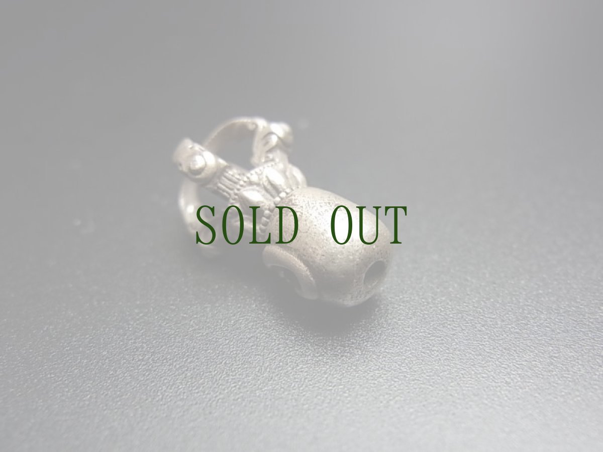 画像4: チベット・トクチャ(天鉄・Thogchags)　髑髏・金剛杵（ルンゴ・ドルジェ）純銀製　 (4)