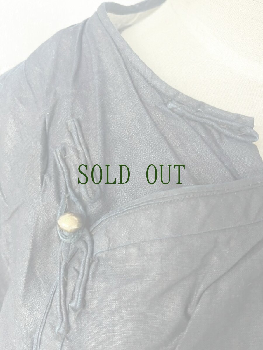 画像15: 貴州省侗族( Dong tribe /トン族)　藍染・亮布 木綿製　上衣（ビンテージ） (15)