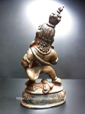 画像3: チベット密教・黒布禄金剛（黒色ザンバラ・財宝神・毘沙門天）（銅製チベット仏像・年代物） (3)