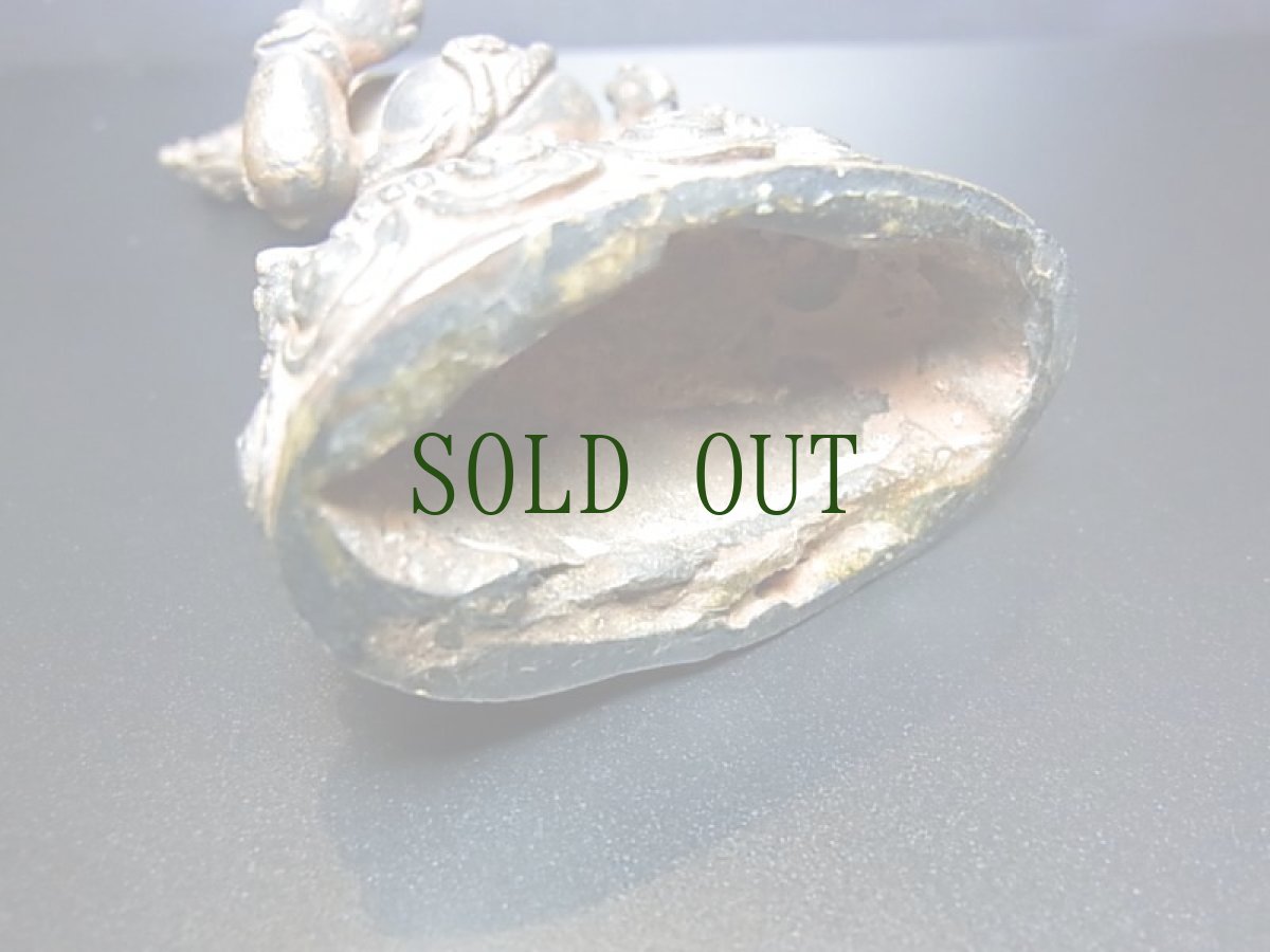 画像9: チベット密教・黒布禄金剛（黒色ザンバラ・財宝神・毘沙門天）（銅製チベット仏像・年代物） (9)