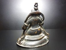 画像6: チベット密教・黄布禄金剛（黄色ザンバラ・財宝神・毘沙門天）（銅製チベット仏像・年代物） (6)