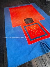 画像10: 彝族・雲南省瀘西イ族（Lu xi YI  ）刺繍・藍染木綿　貫頭衣（刺繍アンティーク） (10)