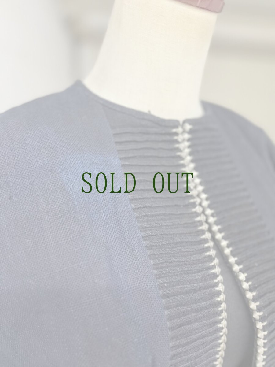 画像7: 雲南省金平県瑶族（jing ping yao）ヤオ族藍染ジャケット（綿麻製）希少タイプ・ビンテージ (7)