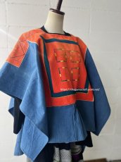 画像5: 彝族・雲南省瀘西イ族（Lu xi YI  ）刺繍・藍染木綿　貫頭衣（刺繍アンティーク） (5)