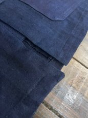 画像11: 本藍染　マオカラー・カンフージャケット貴州省ミャオ族　手紬手織りビンテージ木綿　 (11)