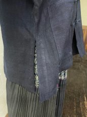 画像10: 本藍染　マオカラー・カンフージャケット貴州省ミャオ族　手紬手織りビンテージ木綿　 (10)