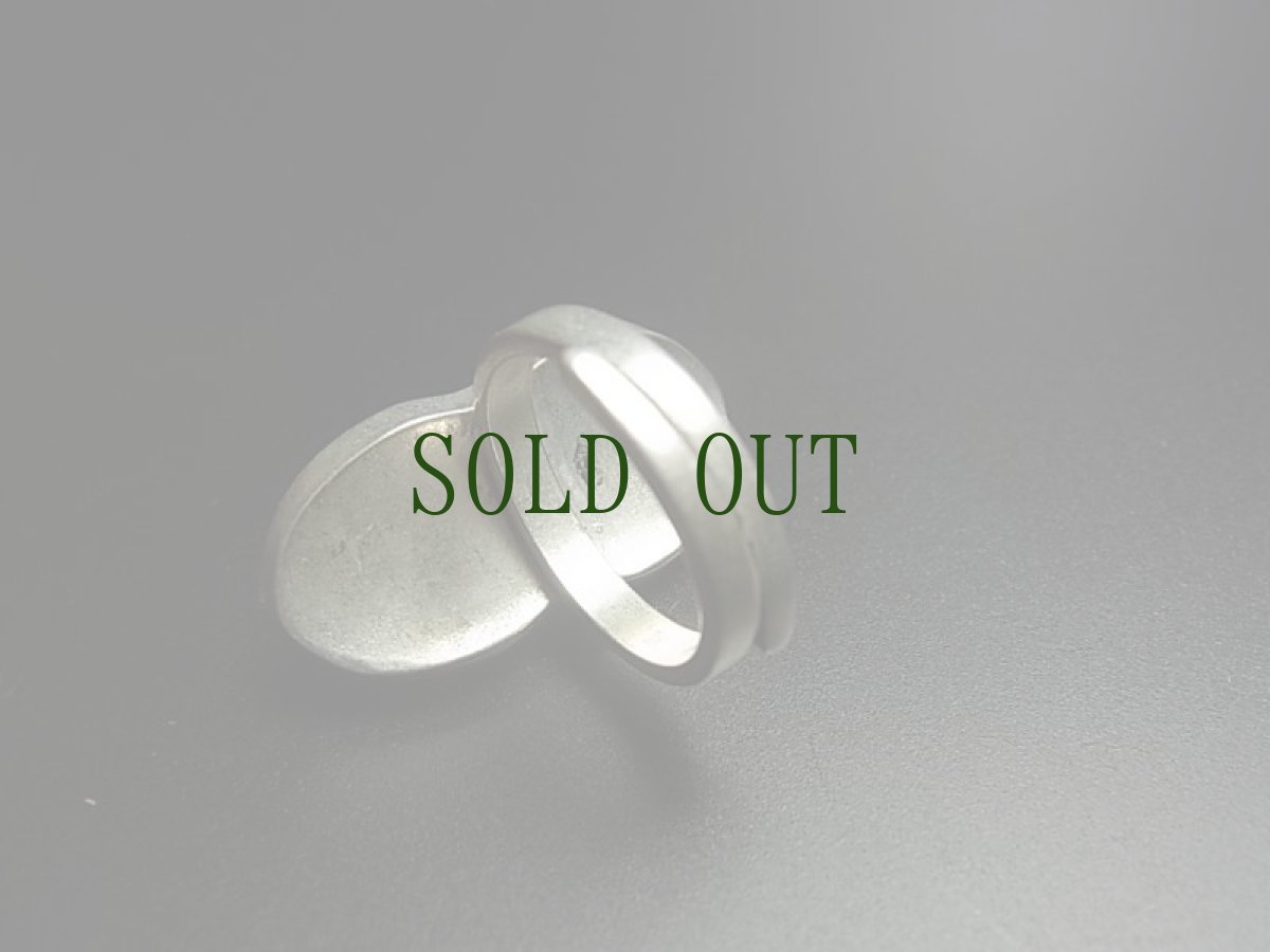 画像4: 貴州ミャオ族の刺繍古裂リング　（苗銀製） (4)