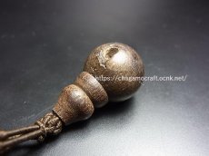 画像2: 沈香木（伽羅）　お数珠用親玉とボサ玉　（約14mm） (2)