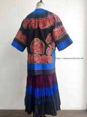 画像6: イ族・四川省大涼山彝族　プリーツ巻スカート（YI  traditional skirt）木綿（ビンテージ） (6)