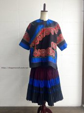 画像4: イ族・四川省大涼山彝族　プリーツ巻スカート（YI  traditional skirt）木綿（ビンテージ） (4)