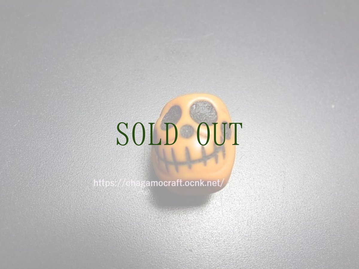 画像4: 数珠天玉　チベタンスカル・ルンゴ　(tibetan skull )　チベット密教法具　（樹脂製）オールド (4)