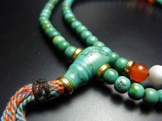 画像4: Old TIbetan  turquoise　Mala チベタン天然ターコイズの念珠　（ラサ） (4)