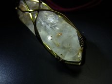 画像4: レムリアンシードのポイントクリスタル（水晶・虹入り）とチベットの鳳眼菩提樹、珊瑚、吉祥紐の首飾り (4)