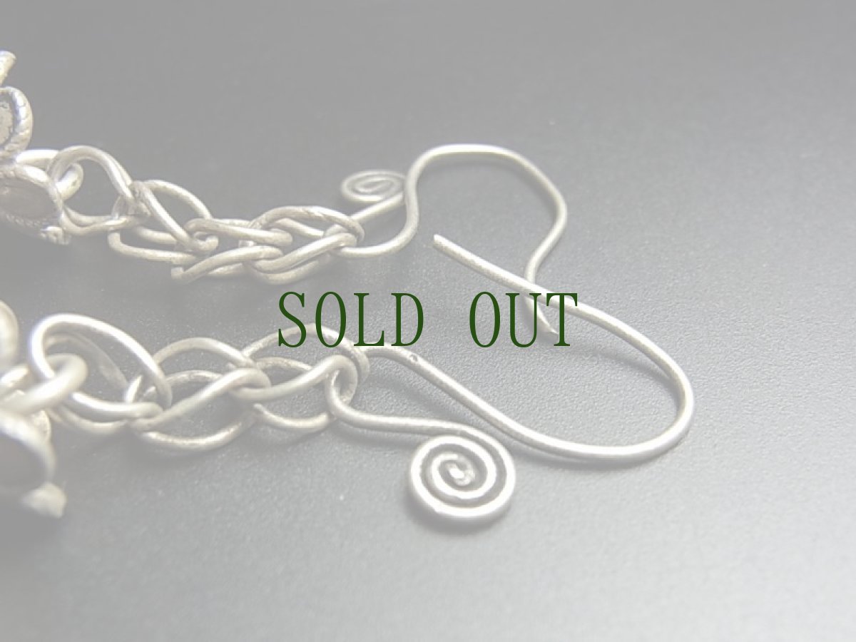 画像6: 貴州苗族（ミャオ族）の苗銀製トライバルピアス　（ビンテージ） (6)