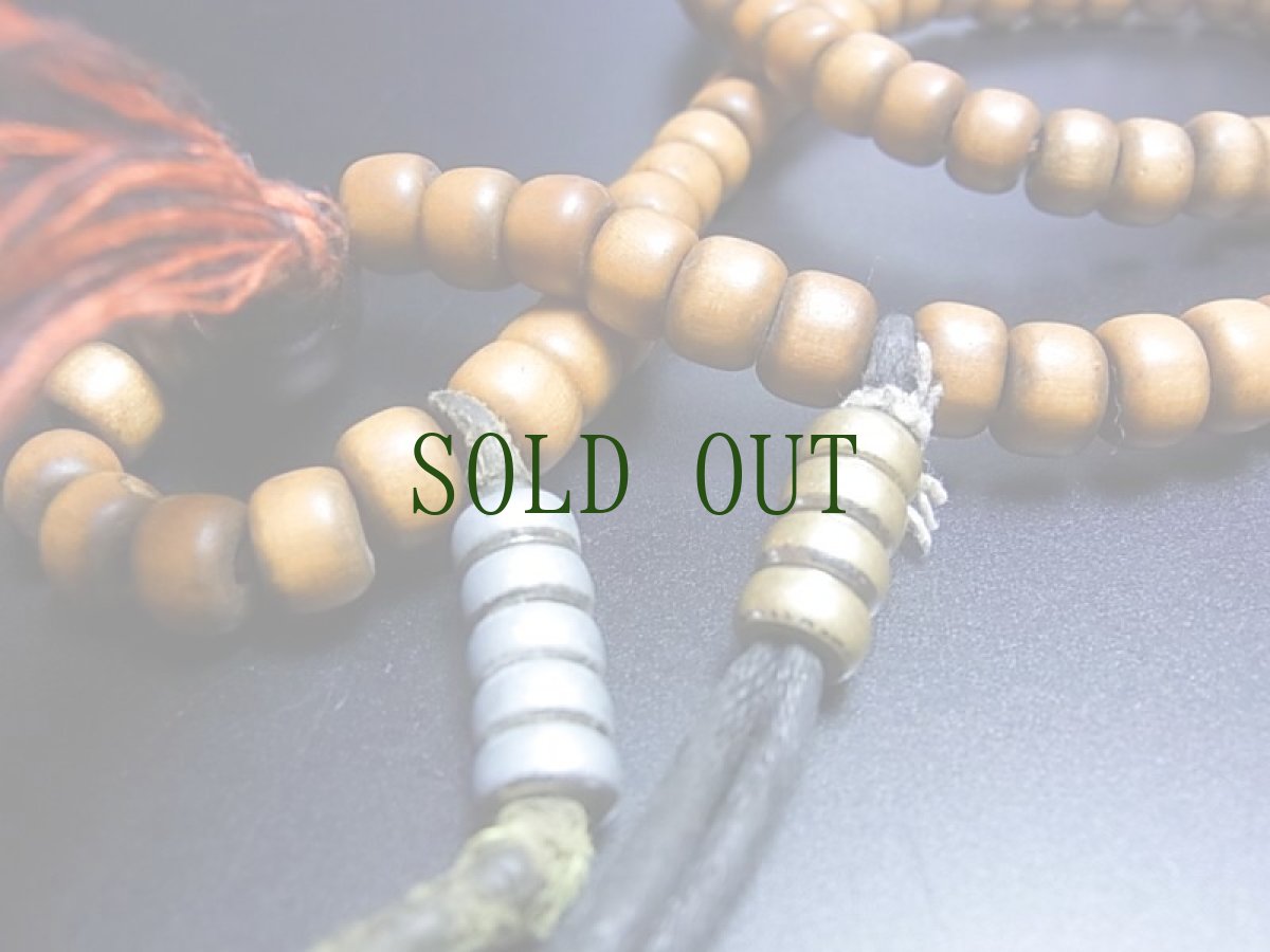 画像8: チベット木珠（老白檀）の御数珠　(old tibetan sandalwood mala )　数珠カウンター付・アンティーク (8)
