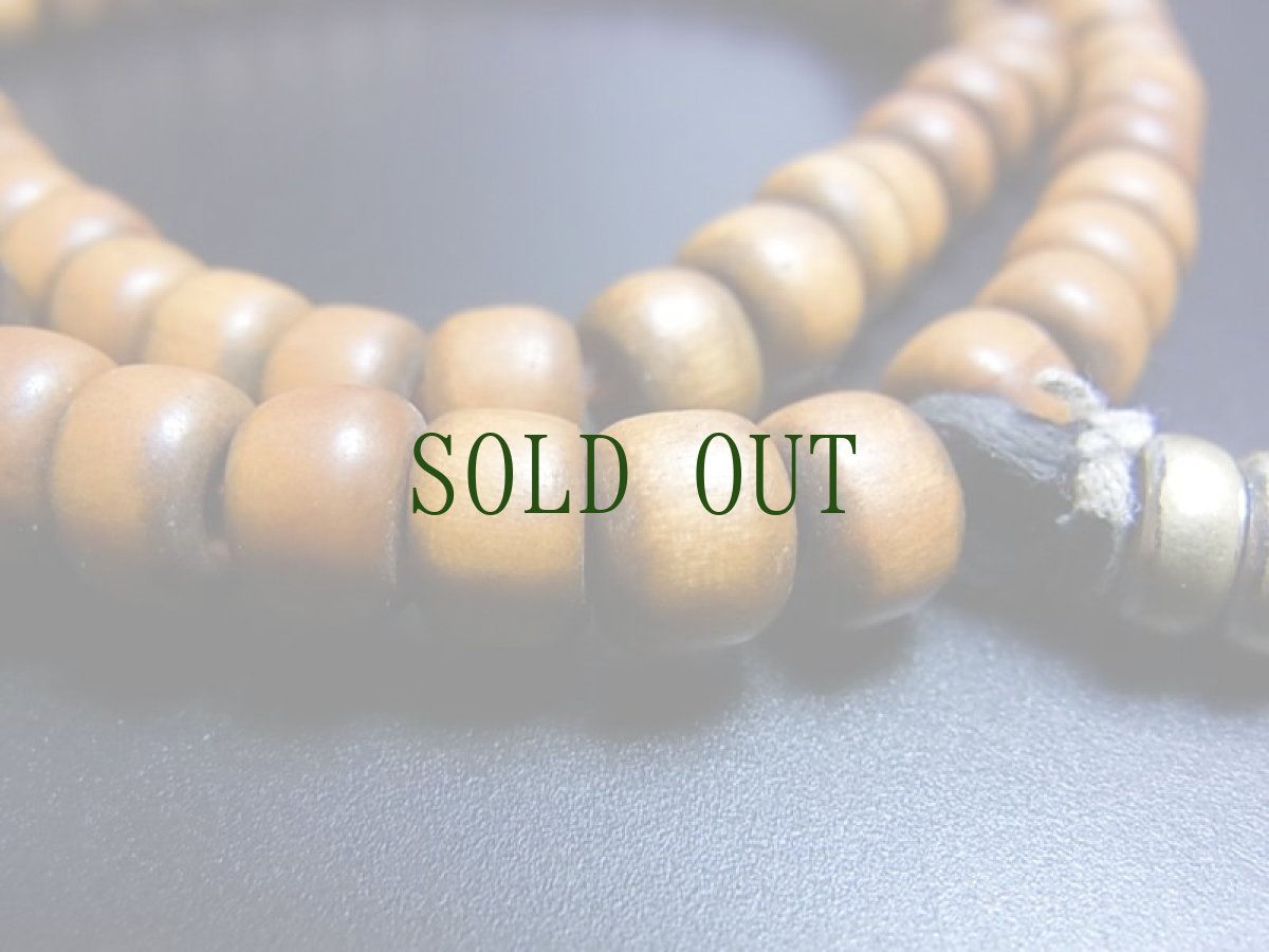 画像5: チベット木珠（老白檀）の御数珠　(old tibetan sandalwood mala )　数珠カウンター付・アンティーク (5)