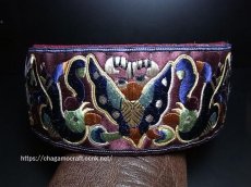 画像3: ミャオ族の刺繍古裂・カチューシャ（Old embroidered remake hair ornament from Miao tribe）送料無料 (3)