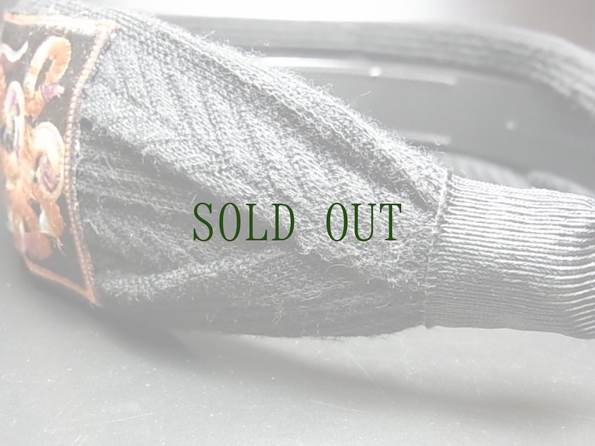 画像5: ミャオ族の刺繍古裂・カチューシャ（Old embroidered remake hair ornament from Miao tribe）送料無料 (5)