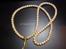 画像3: チベット　星月菩提樹とルンゴの親玉の108念珠　( TIbetan star&moon bodhi seed mala )　 (3)