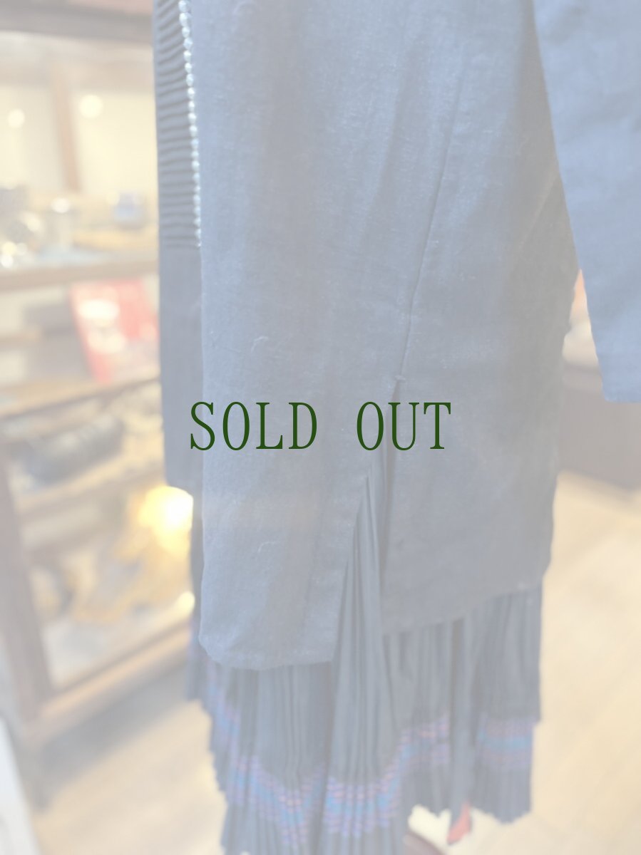 画像9: 中国雲南省・瑶族（jing ping yao/金平ヤオ族）藍染綿麻・希少タイプ・ビンテージ (9)