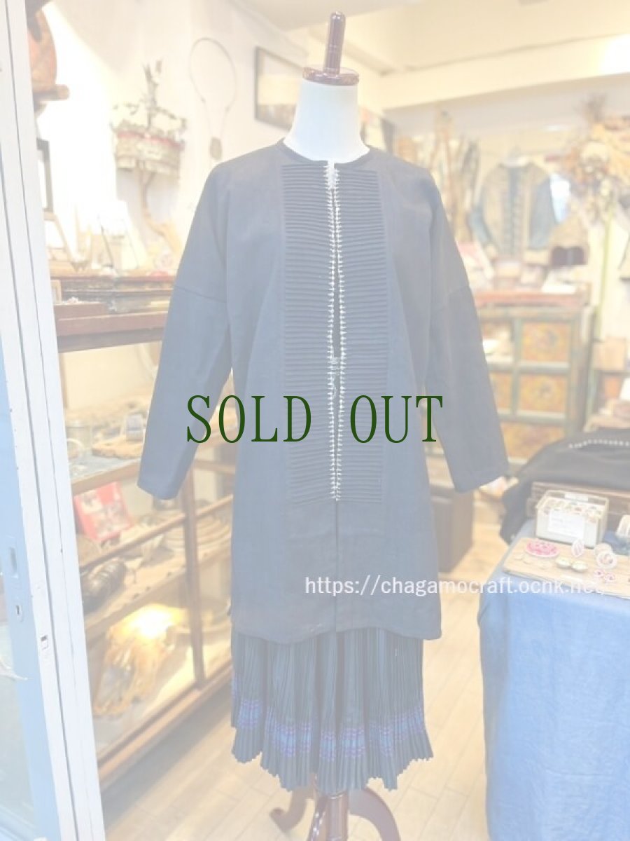 画像8: 中国雲南省・瑶族（jing ping yao/金平ヤオ族）藍染綿麻・希少タイプ・ビンテージ (8)