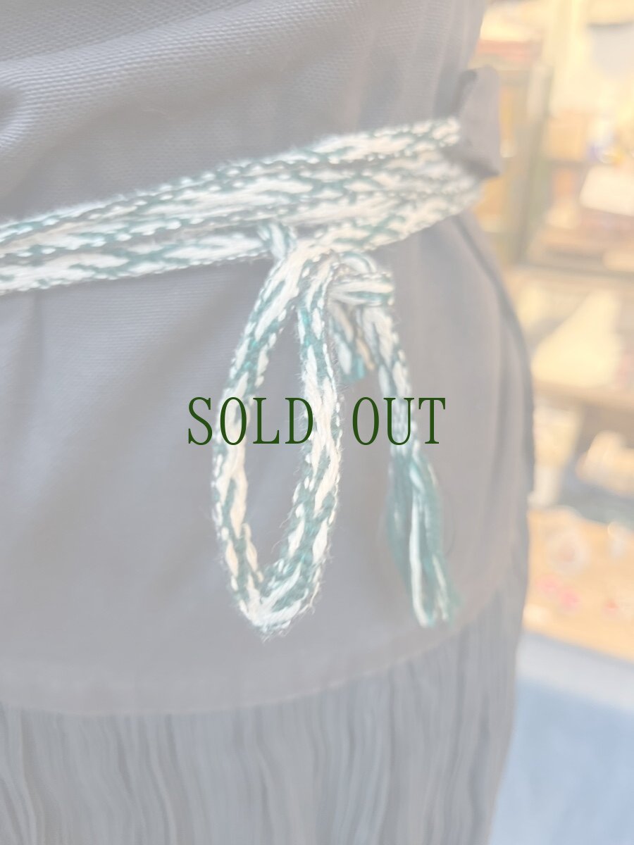 画像8: 貴州省・貞豊苗族（ジェンフォン・ミャオ族）　木綿製　ロング丈プリーツ巻スカート (8)