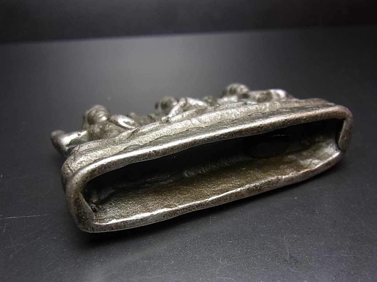 画像5: チベット観音菩薩三尊（リク・スム・ゴンポ）鉄製　　(天鉄・Thogchags) 　 (5)