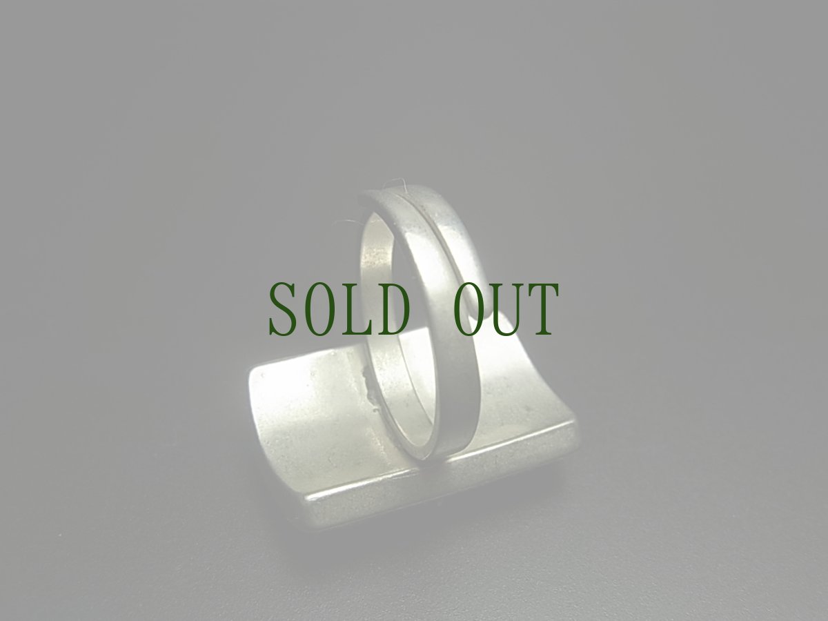 画像4: 貴州ミャオ族の刺繍古裂リング　（苗銀製） (4)