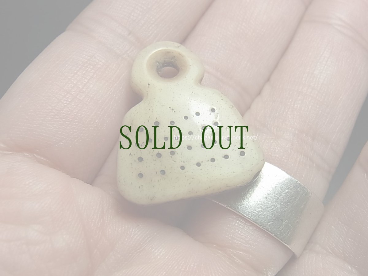 画像5: カパラの数珠飾り(tibetan old kapala )　チベット密教法具・マントラマーカー (5)