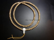 画像3: チベット　星月菩提樹とシャンカの親玉の108念珠　( TIbetan star&moon bodhi seed mala )　 (3)