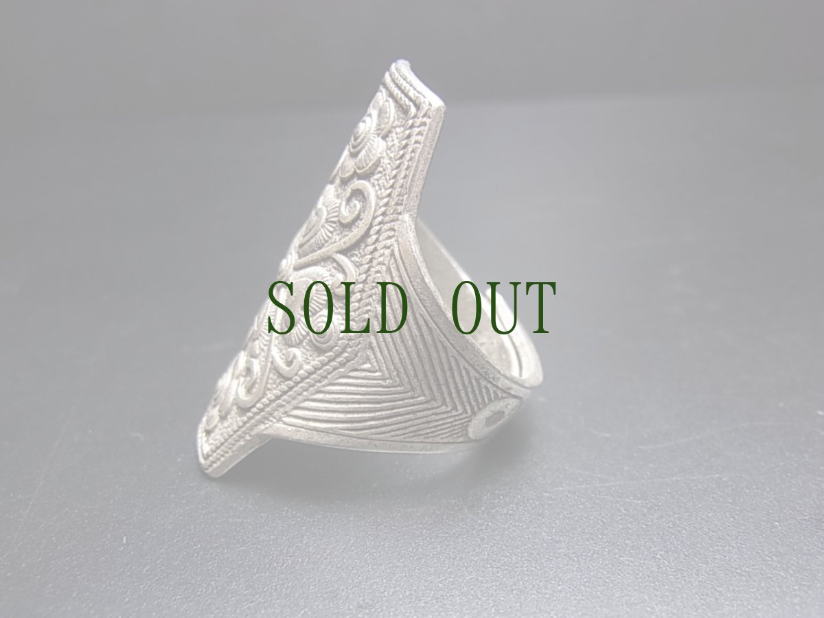 画像3: 貴州ミャオ族のシルバーリング(ミャオ銀)　トライバルデザイン　蝶々 (3)