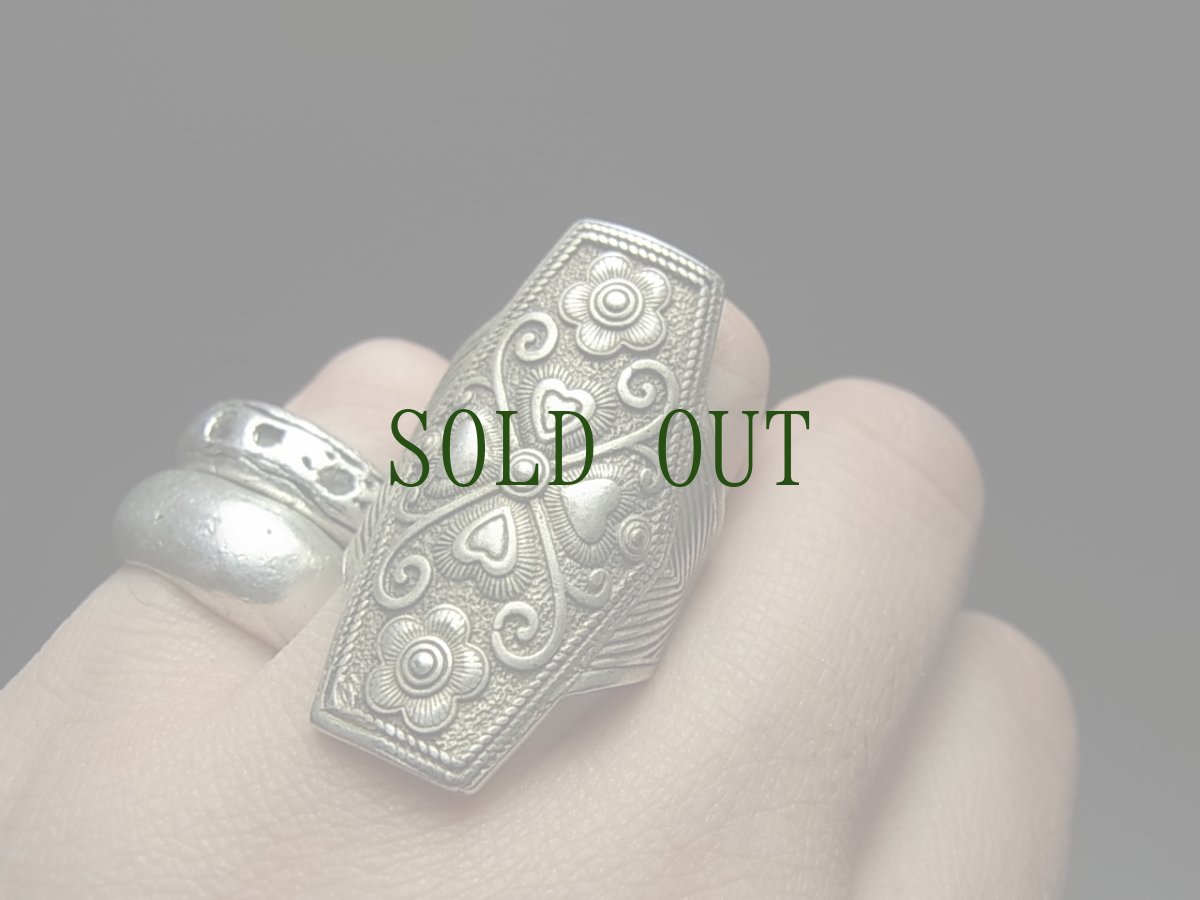 画像5: 貴州ミャオ族のシルバーリング(ミャオ銀)　トライバルデザイン　蝶々 (5)