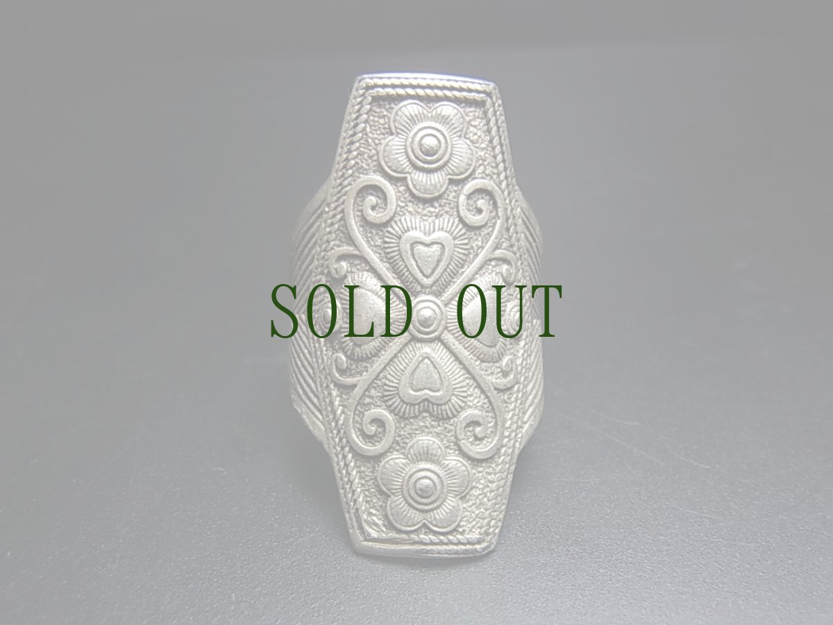 画像2: 貴州ミャオ族のシルバーリング(ミャオ銀)　トライバルデザイン　蝶々 (2)