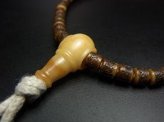 画像4: カパラの念珠　(Old Tibetan Kapala Mala ) ཀ་པ་ལ　51珠・チベット密教法具 (4)