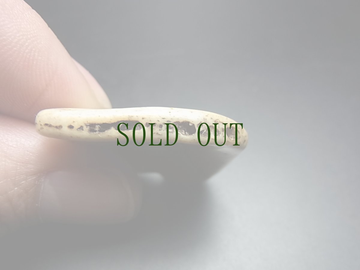 画像5: カパラの根付　チベタンスカル・ルンゴ　(tibetan old kapala )　チベット密教法具 (5)