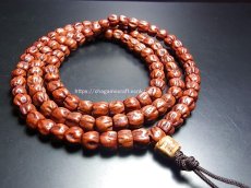 画像1: 老百香子菩提樹の御数珠　(Old tibetan mala bai xiang zi)　8mm珠　108玉 (1)