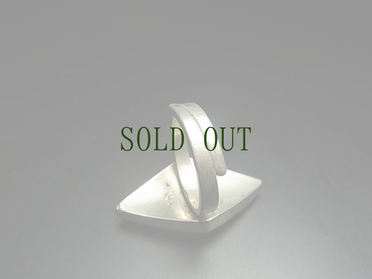 画像4: 貴州ミャオ族の刺繍古裂リング（苗銀製） (4)