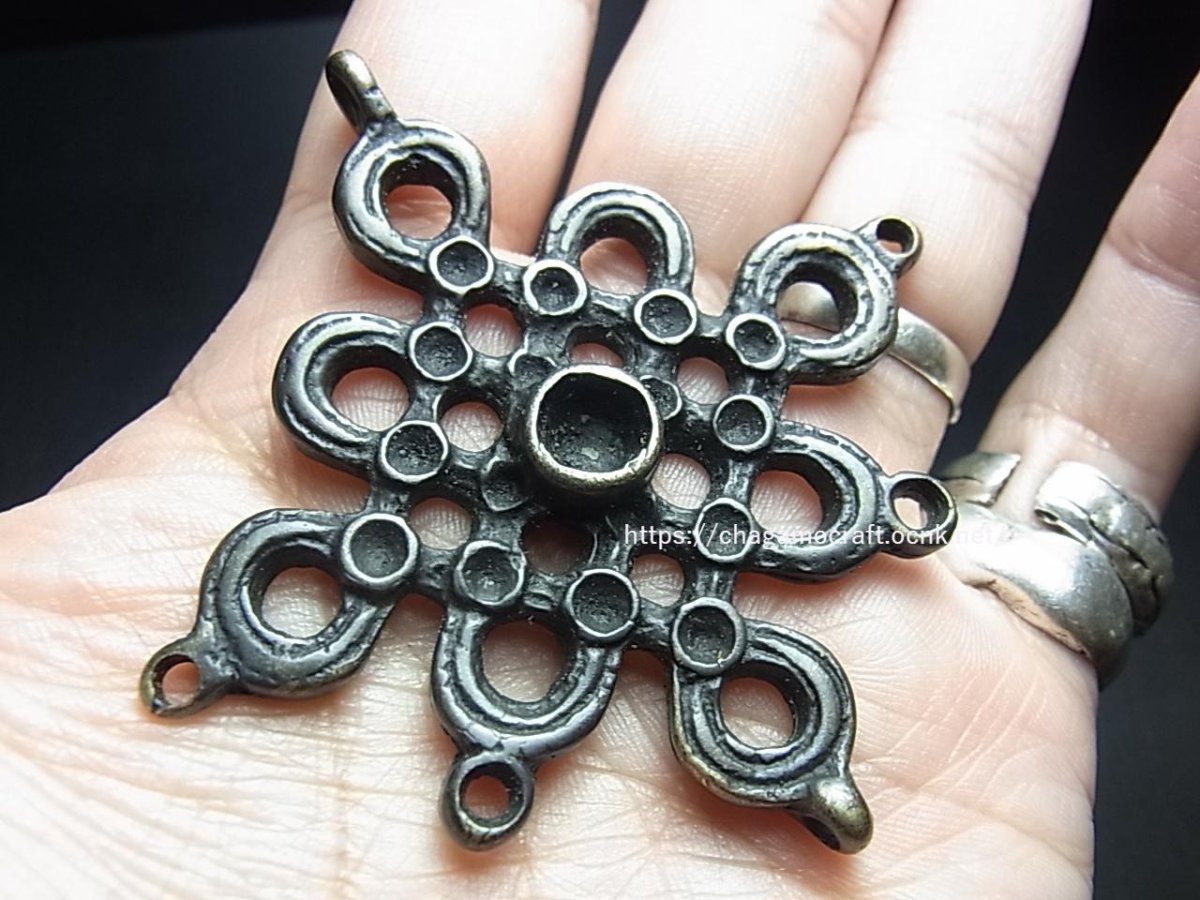 画像5: チベット・トクチャ(天鉄・Thogchags)　ベルべ(無限の紐・エンドレスノット)　オールド (5)