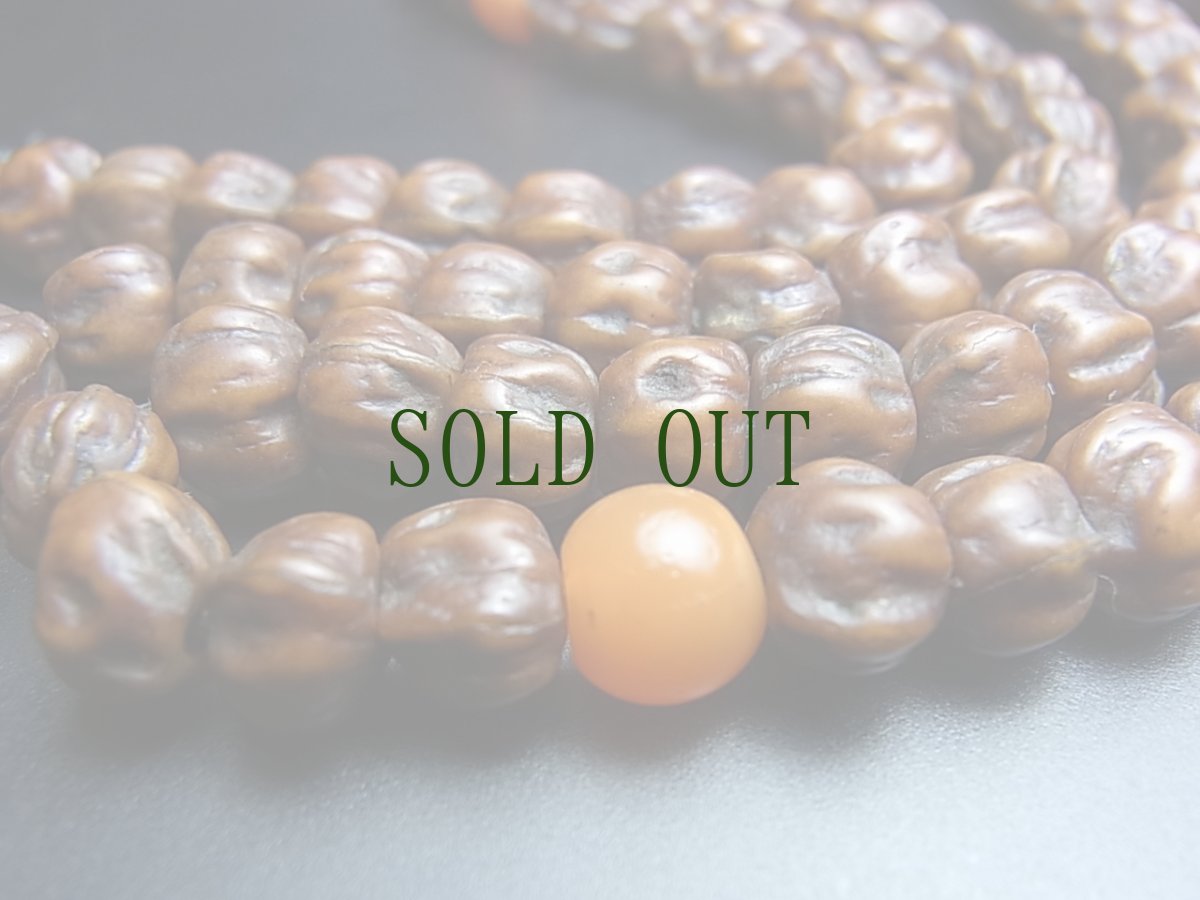 画像4: 老百香子菩提樹の御数珠　(Old tibetan mala bai xiang zi)　アンティーク　8mm珠　108玉 (4)